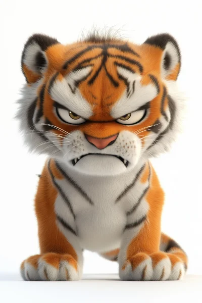 Angry Tiger Character