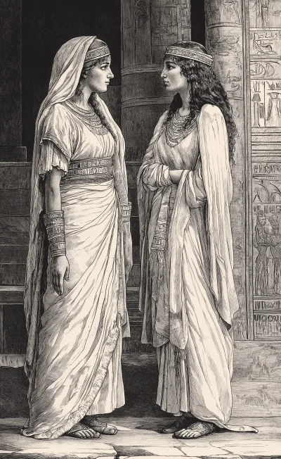 Ancient Engraving of Women