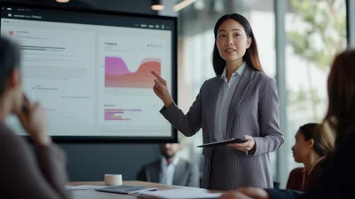 Confident Presenter in Boardroom