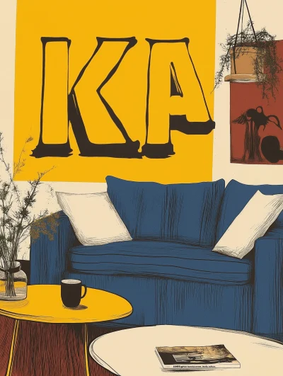 Artistic IKEA Logo