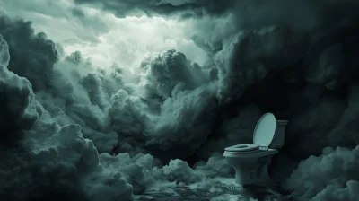 Fantasy Toilet in a Storm