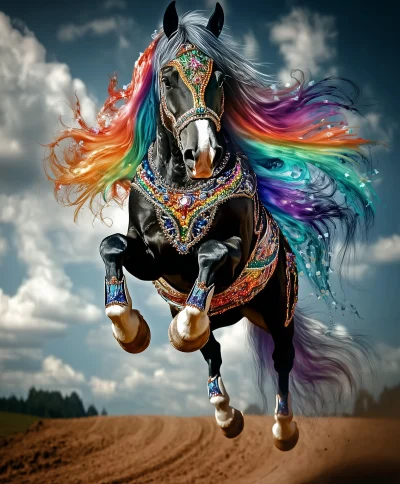 Masquerade Horse Jumping