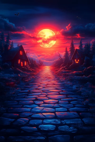 Haunted Halloween Night Poster