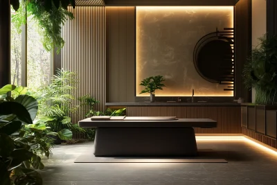 Modern Japandi Spa Design