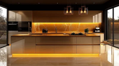 Luxurious Gold Kitchen