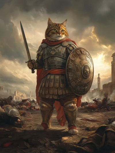 Roman Cat Warrior