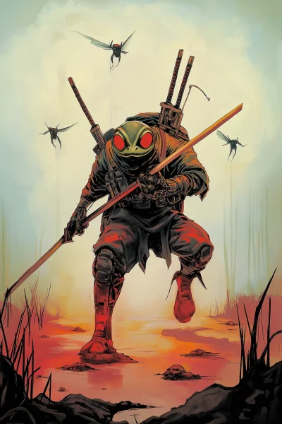 Cyber Samurai Frog