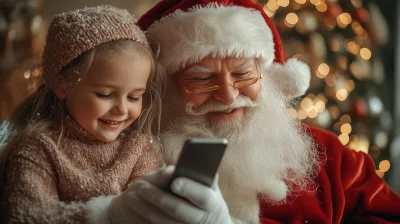 Santa Checking Orders