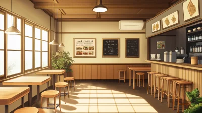 Cozy Ramen Shop Illustration