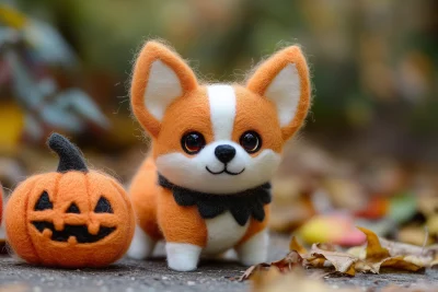 Cute Halloween Corgi