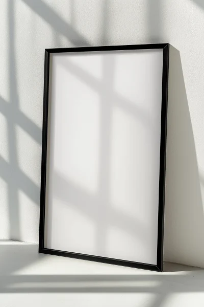 Modern Black Picture Frame Mockup