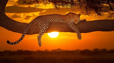 Leopard at Dawn