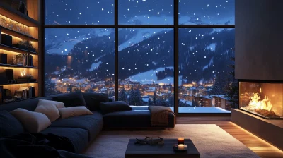 Cozy Winter Living Room