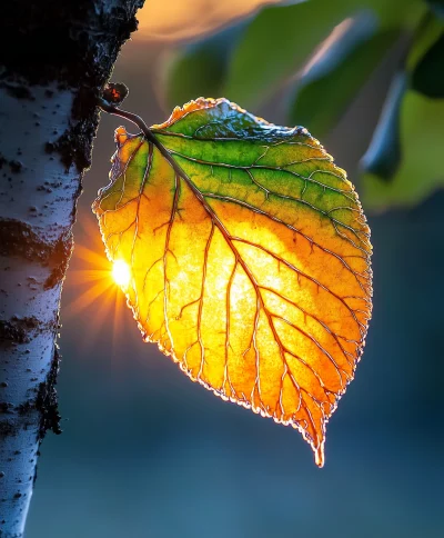 Autumn Birch Leaf