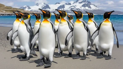 King Penguins on the Beach