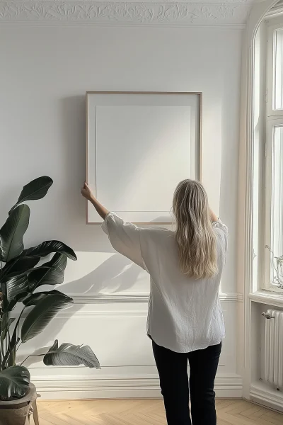 Blonde Woman Hanging Artwork