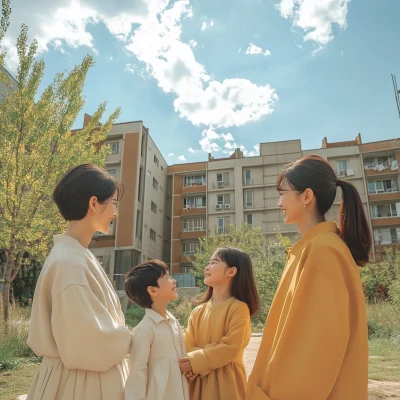 Happy Korean Families