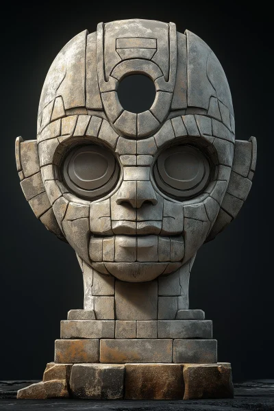 Stylized Ancient Alien Fountain