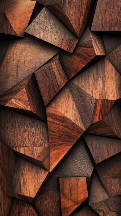 Geometric Wood Pattern