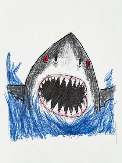 Child’s Drawing of Jaws