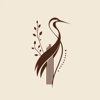 Minimalist Crane Logo