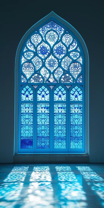 Light Blue Tiled Window