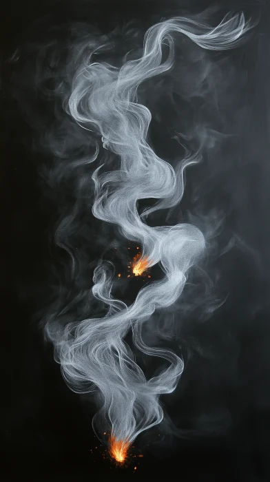 Glowing Smoke and Embers