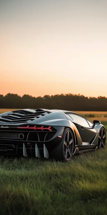 Lamborghini in Sunset