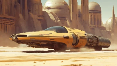 Futuristic Speeder Vehicle