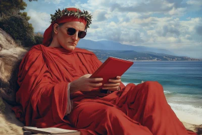 Dante Alighieri at the Beach