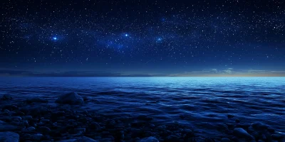 Calm Starry Night Sky