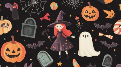 Cute Halloween Illustration