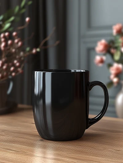 Black Mug Mockup