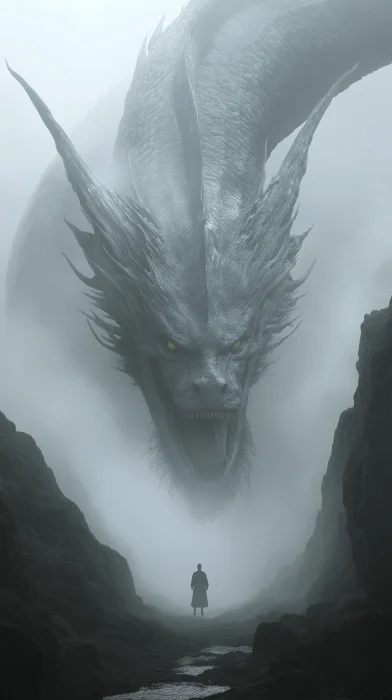 Misty Canyon and Dragon