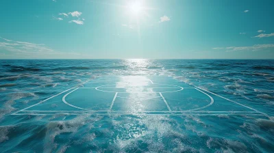 Basketball Court in the Sea