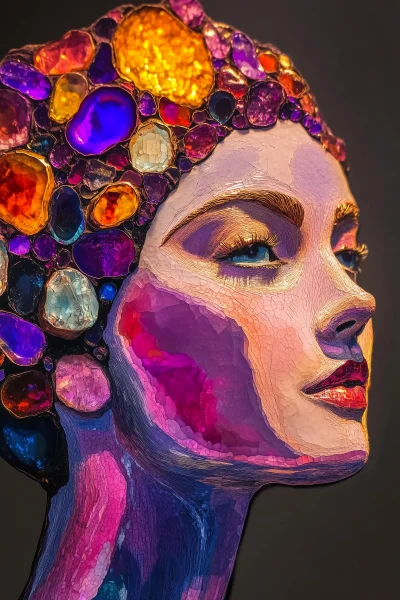 Colorful Amethyst Woman