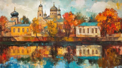 Expressionistic Landscape of 17th Century Russia