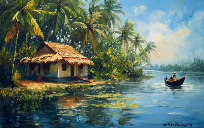 Kerala Oil Painting