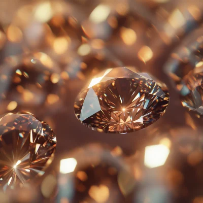 Closeup of Diamonds