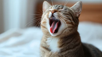 Cat Yawning