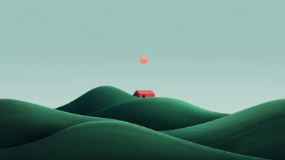 Abstract Farm Illustration