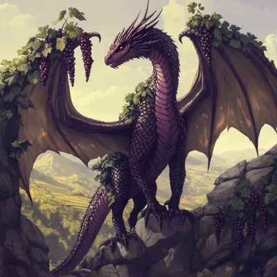 Fantasy Vineyard Dragon