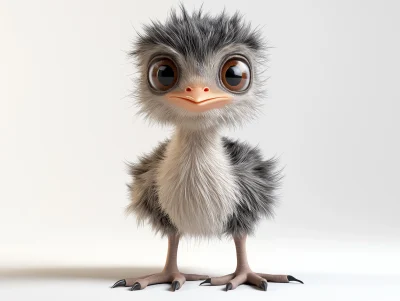 Cute Baby Emu