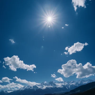 Sunny Swiss Sky Panorama