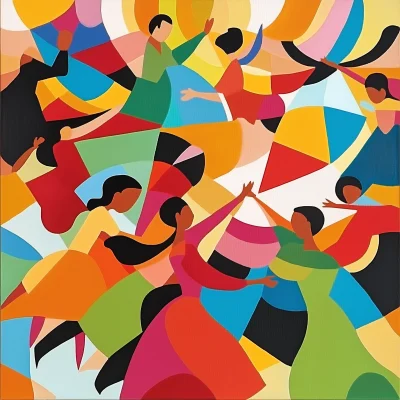 Spanish Dancing Abstraction