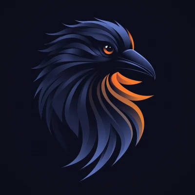 Abstract Raven Logo