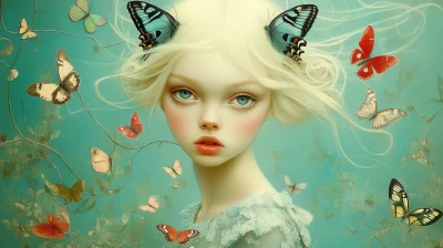 Portrait of the Butterfly Girl