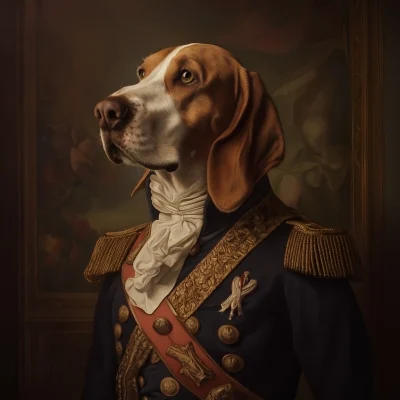 Coonhound in Uniform