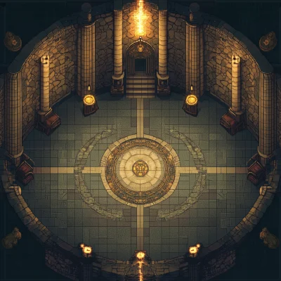 Hall of Magical Trials Battlemap