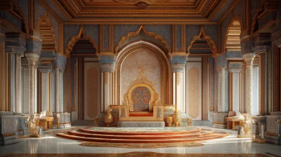 Luxurious Palace Throne